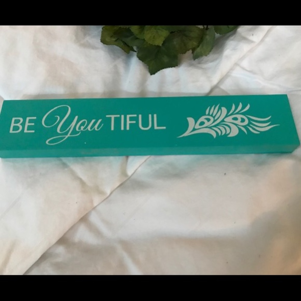 Shabby Chic plaque wall be You tiful new